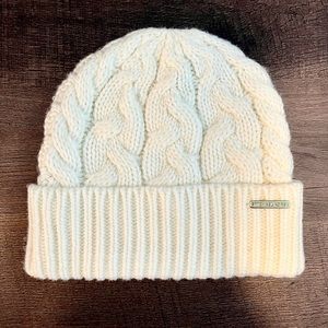 Michael Kors Women’s Cream Off White Cable Knit Winter Beanie